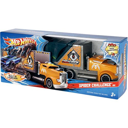 Hot Wheels - Transporte de Criaturas - Aranha/Amarelo - Matt