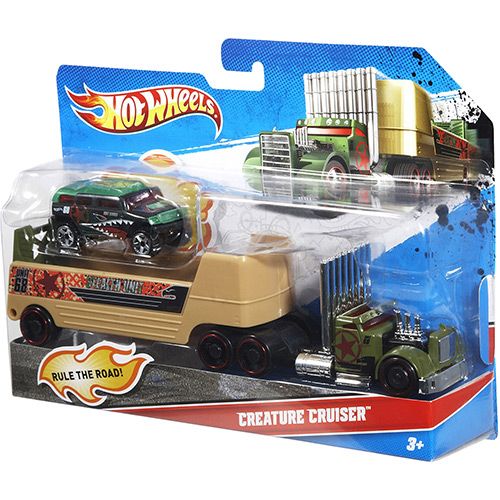 Hot Wheels Trucking Transporter Creature Cruiser - Mattel